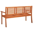 vidaXL 3-Seater Patio Bench with Cushion 59.1