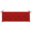 vidaXL 3-Seater Patio Bench with Cushion 59.1