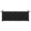 vidaXL 3-Seater Patio Bench with Cushion 59.1
