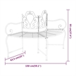 vidaXL Tree Bench 59.1