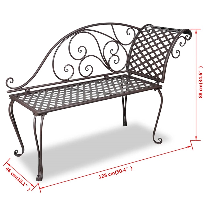 vidaXL Patio Chaise Lounge 50.4