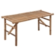 vidaXL Folding Patio Bench with Cushion 46.5