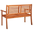 vidaXL 2-Seater Patio Bench with Cushion 44.1