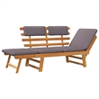 vidaXL 2-in-1 Patio Daybed with Cushion 74.8