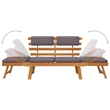 vidaXL 2-in-1 Patio Daybed with Cushion 74.8