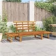 vidaXL Patio Bench 2-in-1 74.8