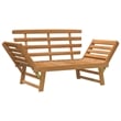 vidaXL Patio Bench 2-in-1 74.8