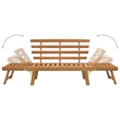 vidaXL Patio Bench 2-in-1 74.8