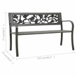 vidaXL Patio Bench 49.2