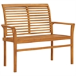 vidaXL Patio Bench with Green Cushion 44.1