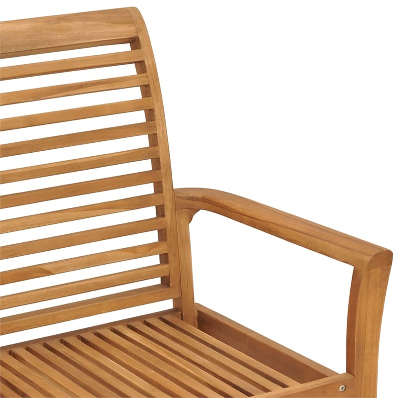 vidaXL Patio Bench with Green Cushion 44.1
