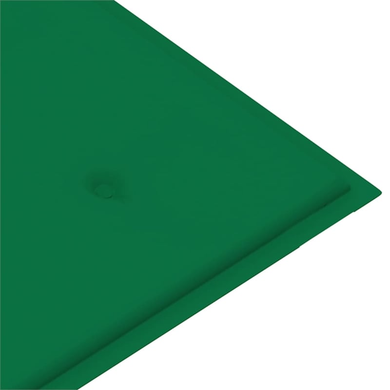 vidaXL Patio Bench with Green Cushion 44.1