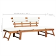 vidaXL Patio Bench with Cushions 2-in-1 74.8