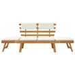 vidaXL Patio Bench with Cushions 2-in-1 74.8