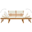 vidaXL Patio Bench with Cushions 2-in-1 74.8