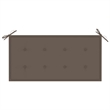 vidaXL Patio Bench with Taupe Cushion 44.1