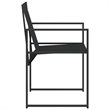 vidaXL Patio Chairs 4 pcs Black Steel and Textilene