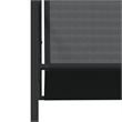 vidaXL Patio Chairs 4 pcs Black Steel and Textilene