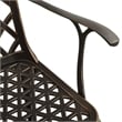 vidaXL Patio Chairs 2 pcs Cast Aluminum Bronze