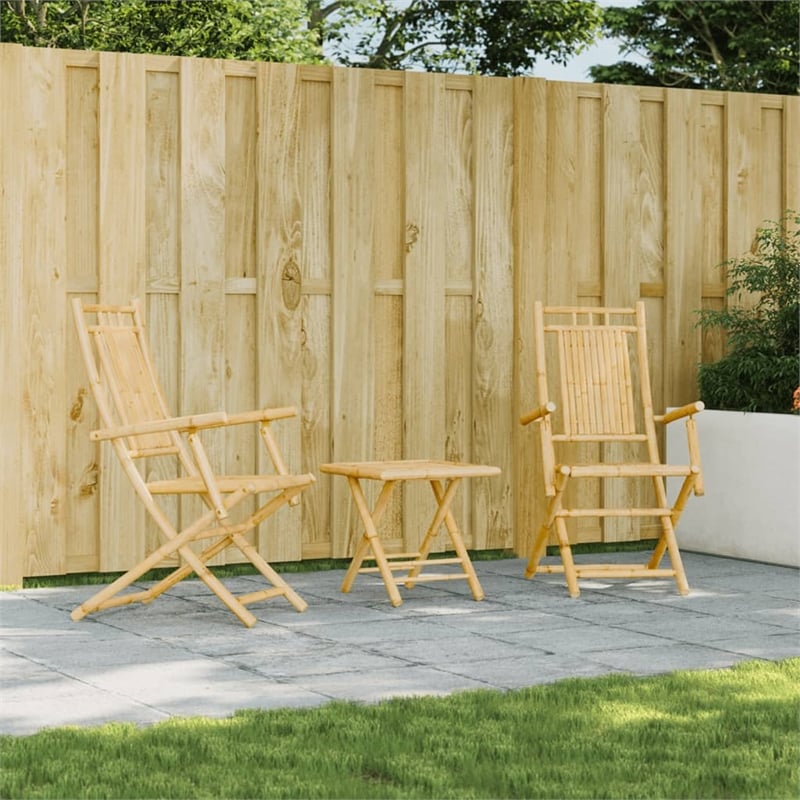 vidaXL Folding Patio Chairs 2 pcs 20.9