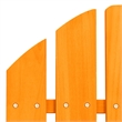 vidaXL Patio Adirondack Chair with Ottoman Solid Fir Wood Orange