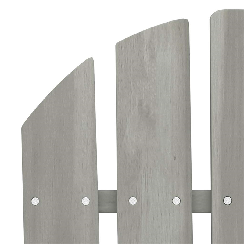 vidaXL 2-Seater Patio Adirondack Chair Solid Wood Fir Gray