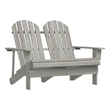vidaXL 2-Seater Patio Adirondack Chair Solid Wood Fir Gray