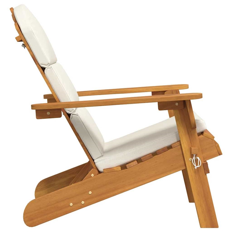 vidaXL Adirondack Patio Chair with Cushions Solid Wood Acacia