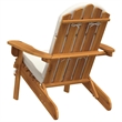 vidaXL Adirondack Patio Chair with Cushions Solid Wood Acacia