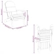vidaXL Adirondack Patio Chair with Cushions Solid Wood Acacia
