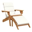 vidaXL Adirondack Patio Chair with Footrest Solid Wood Acacia
