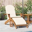 vidaXL Adirondack Patio Chair with Footrest Solid Wood Acacia