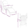 vidaXL Adirondack Patio Chair with Footrest Solid Wood Acacia