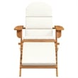vidaXL Adirondack Patio Chair with Footrest Solid Wood Acacia