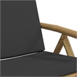 vidaXL 4 Piece Folding Patio Reclining Chairs with Dark Gray Cushions