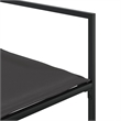 vidaXL Patio Chairs with Cushions 4 pcs Black Steel and Textilene
