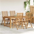 vidaXL Folding Patio Chairs 4 pcs Solid Acacia Wood