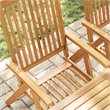 vidaXL Folding Patio Chairs 4 pcs Solid Acacia Wood