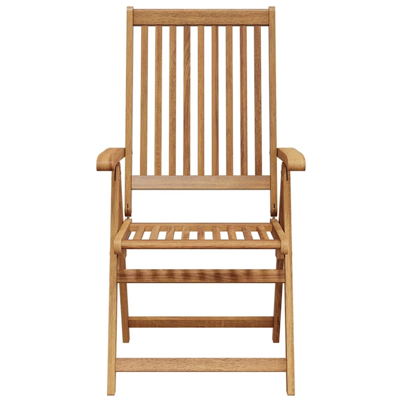 vidaXL Folding Patio Chairs 4 pcs Solid Acacia Wood