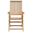 vidaXL Folding Patio Chairs 4 pcs Solid Acacia Wood