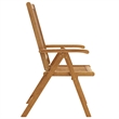 vidaXL Folding Patio Chairs 4 pcs Solid Acacia Wood