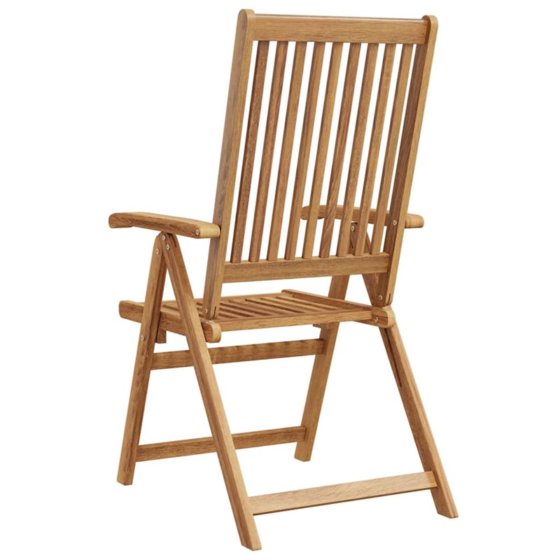 vidaXL Folding Patio Chairs 4 pcs Solid Acacia Wood