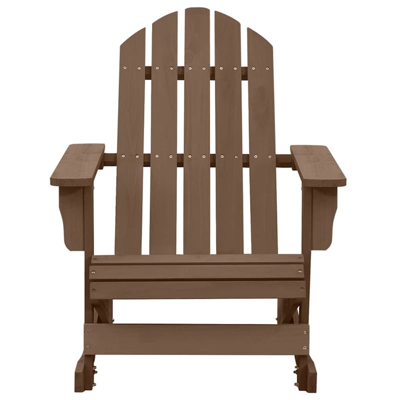vidaXL Patio Rocking Chair Wood Brown 36.2