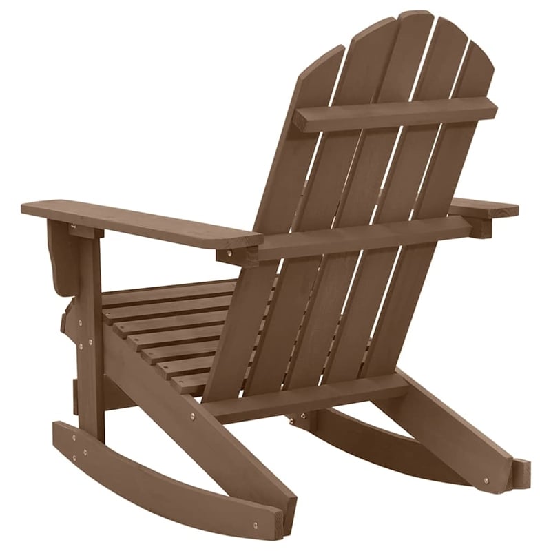 vidaXL Patio Rocking Chair Wood Brown 36.2