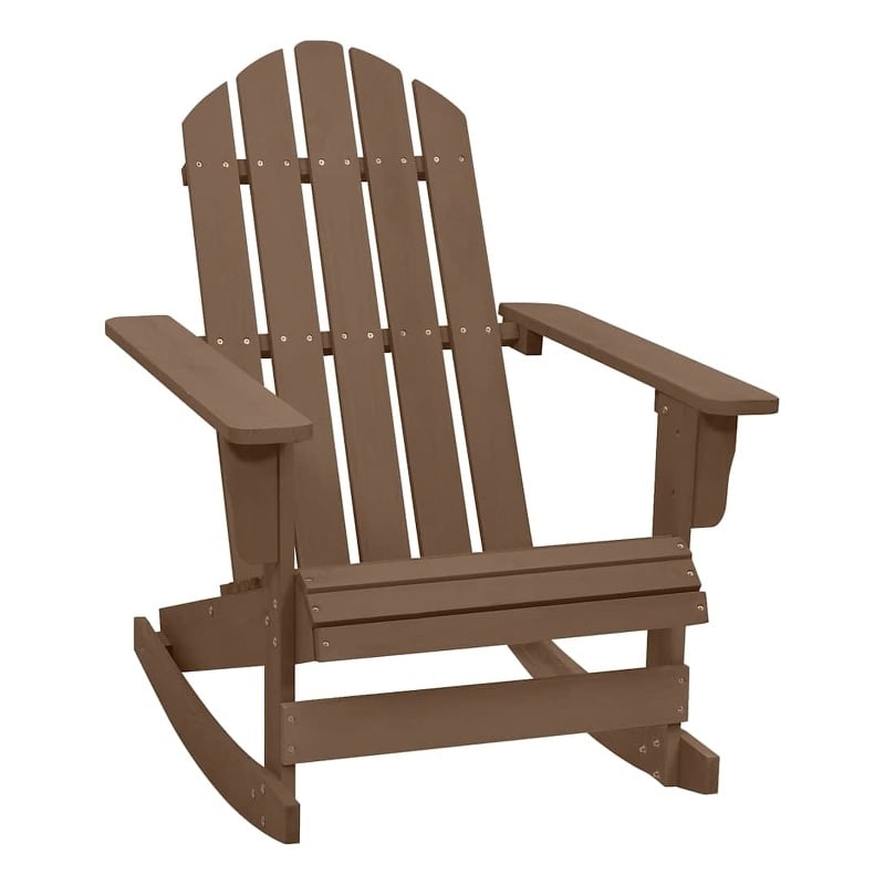 vidaXL Patio Rocking Chair Wood Brown 36.2