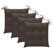vidaXL Patio Dining Chairs 3 pcs with Cushions Solid Acacia Wood
