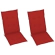 vidaXL Patio Reclining Chairs 2 pcs with Cushions Solid Acacia Wood