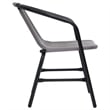 vidaXL Garden Chairs 6 pcs Plastic Rattan and Steel 242.5 lb