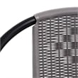 vidaXL Garden Chairs 6 pcs Plastic Rattan and Steel 242.5 lb
