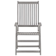 vidaXL Patio Reclining Chairs 2 pcs with Cushions Solid Acacia Wood